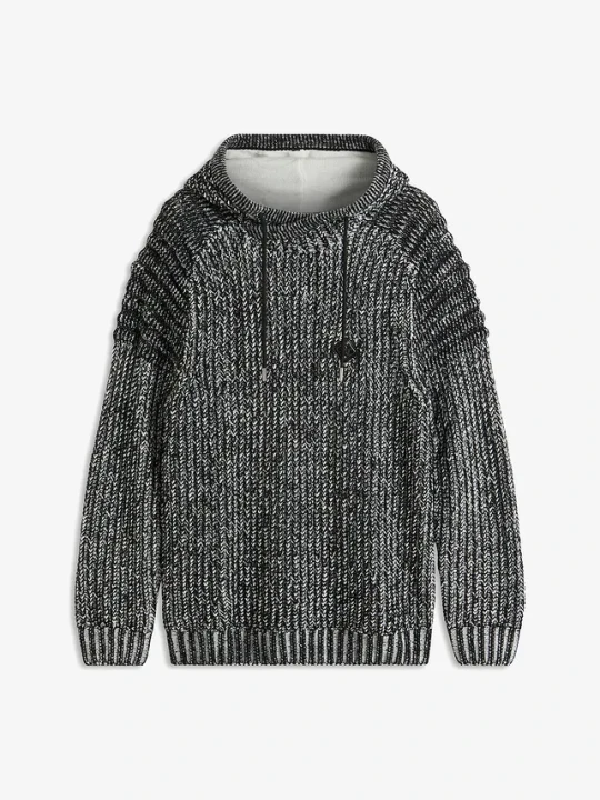 Zdjęcie produktu Gruby sweter o kroju regular fit BonPrix czarny
