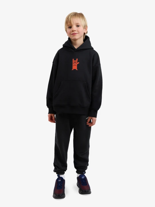 Zdjęcie produktu Grunge bluza dziecięca z kapturem czarna Kids