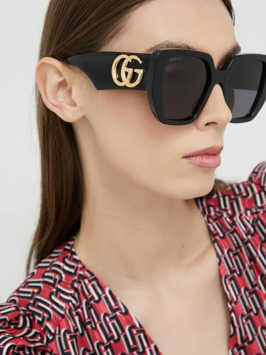 Zdjęcie produktu Gucci okulary przeciwsłoneczne kwadratowe damskie czarny