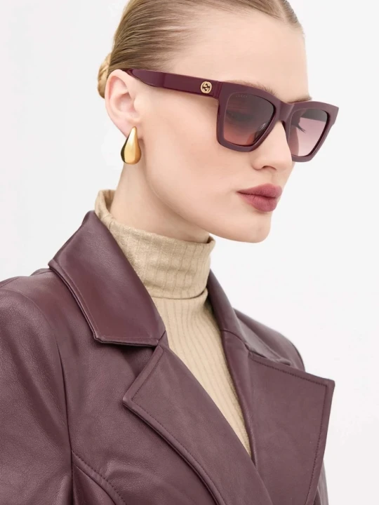 Zdjęcie produktu Gucci okulary przeciwsłoneczne bordowy