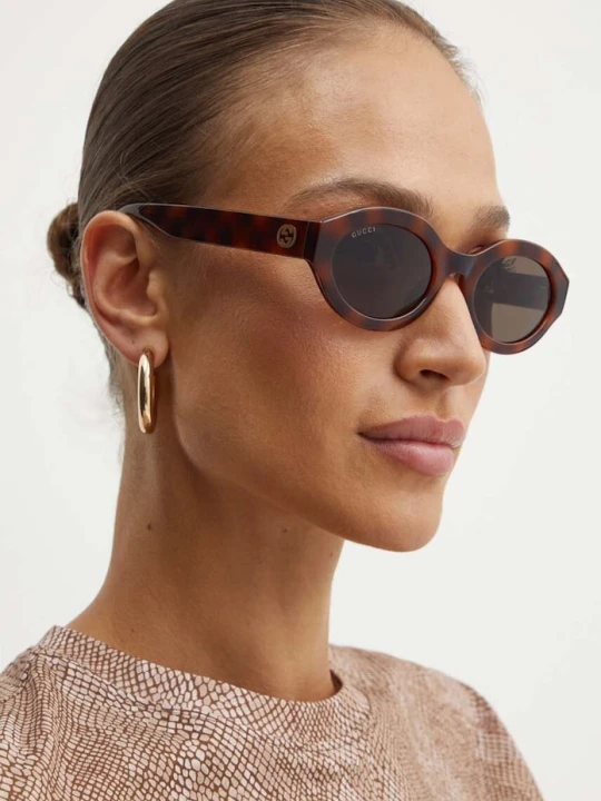 Zdjęcie produktu Gucci okulary przeciwsłoneczne brązowy