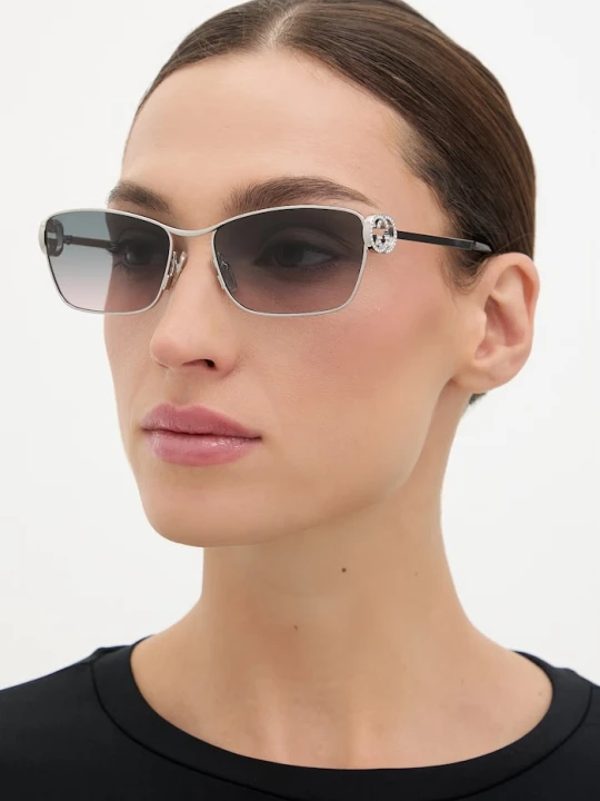 Zdjęcie produktu Gucci okulary przeciwsłoneczne damskie srebrny