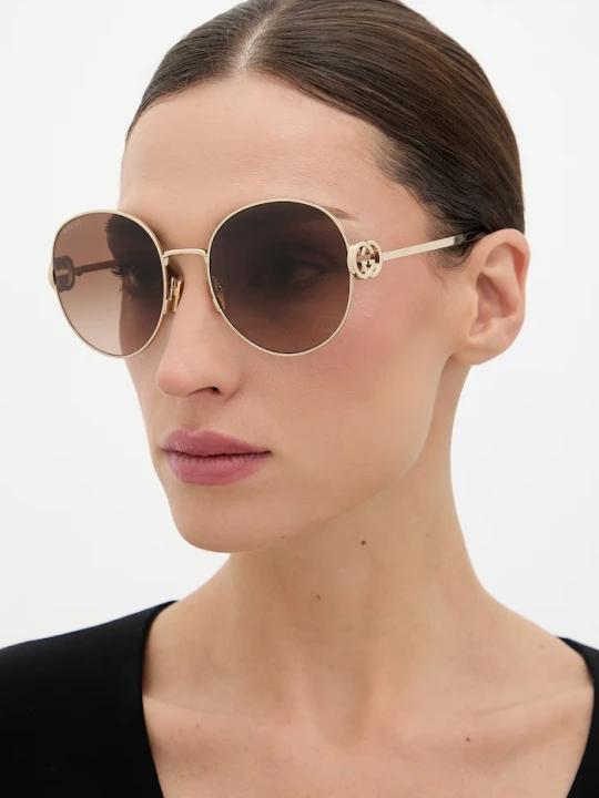 Zdjęcie produktu Gucci okulary przeciwsłoneczne damskie złoty