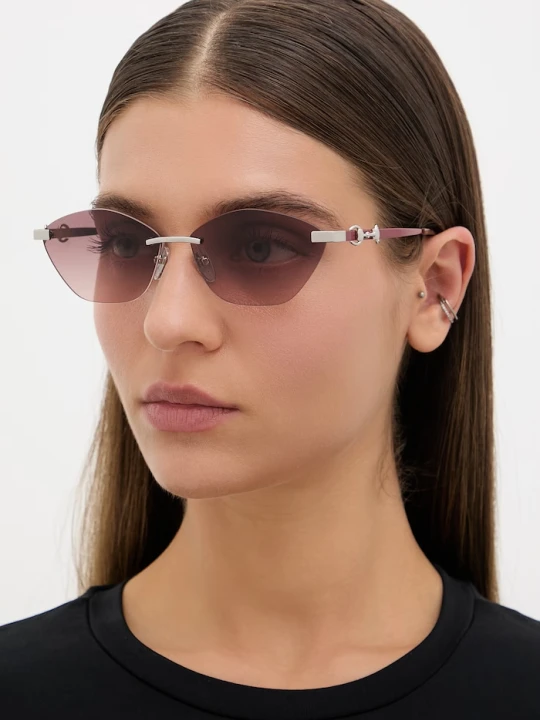 Zdjęcie produktu Gucci okulary przeciwsłoneczne damskie srebrny