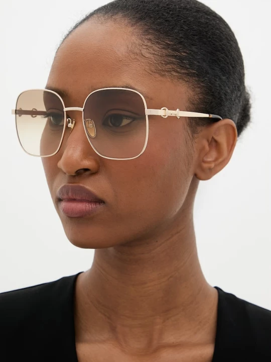 Zdjęcie produktu Gucci okulary przeciwsłoneczne damskie złoty