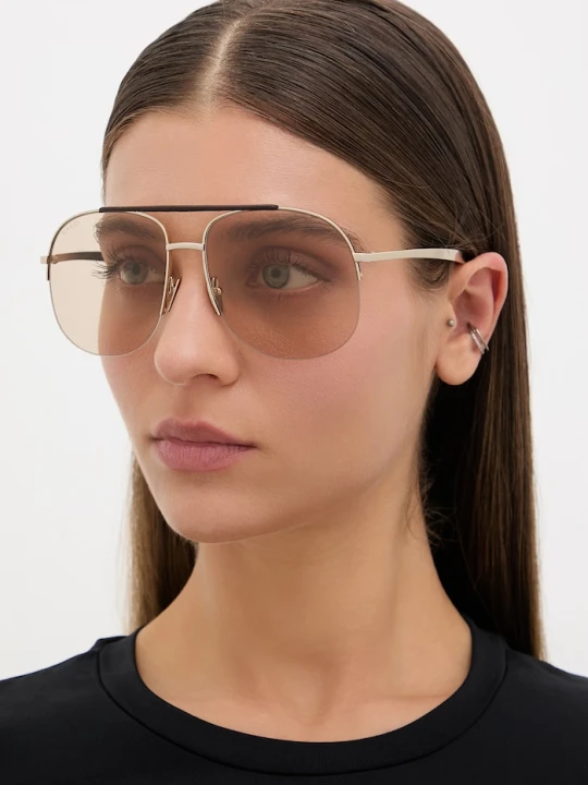 Zdjęcie produktu Gucci okulary przeciwsłoneczne damskie złoty