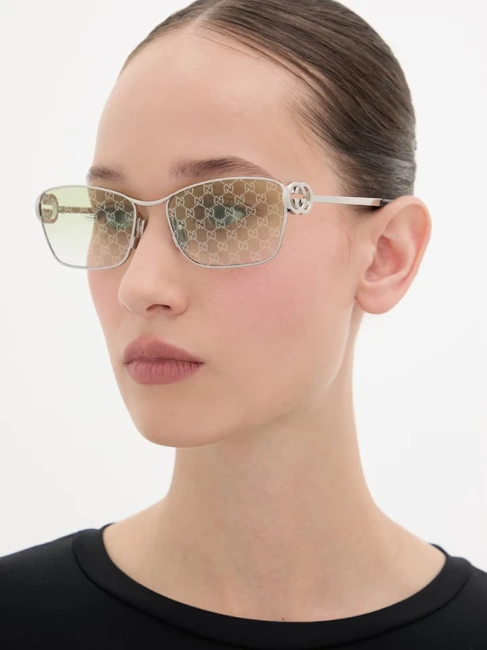 Zdjęcie produktu Gucci okulary przeciwsłoneczne damskie srebrny