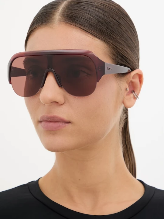 Zdjęcie produktu Gucci okulary przeciwsłoneczne damskie bordowy