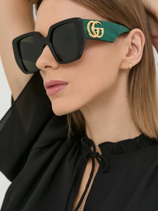 Zdjęcie produktu Gucci okulary przeciwsłoneczne kwadratowe damskie zielony