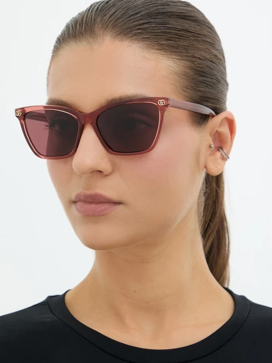 Zdjęcie produktu Gucci okulary przeciwsłoneczne kocie oczy damskie czerwony