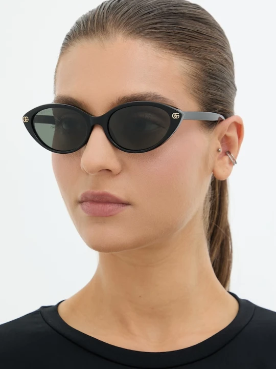 Zdjęcie produktu Gucci okulary przeciwsłoneczne kocie oczy damskie czarny
