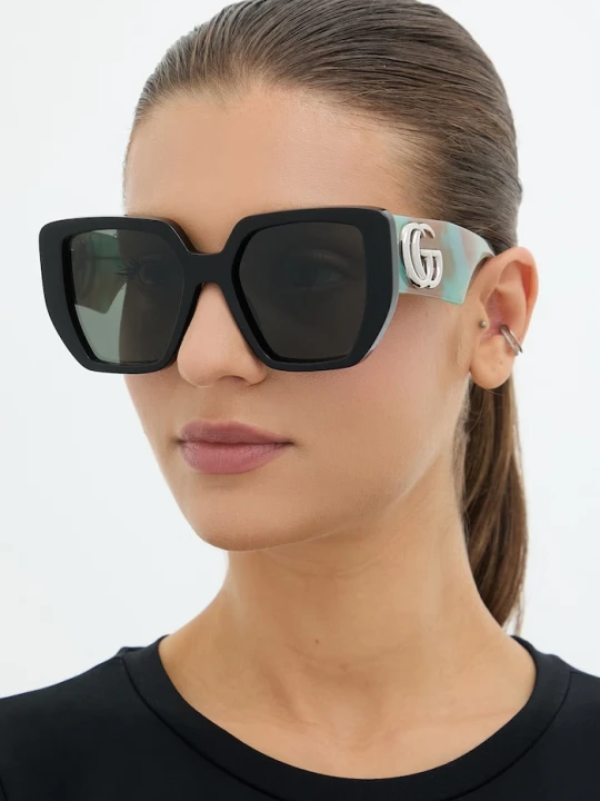 Zdjęcie produktu Gucci okulary przeciwsłoneczne kwadratowe damskie czarny