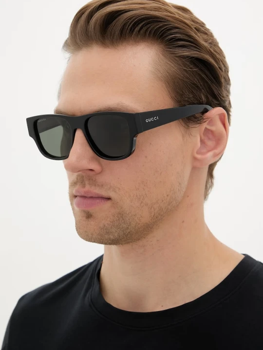 Zdjęcie produktu Gucci okulary przeciwsłoneczne kwadratowe męskie czarny
