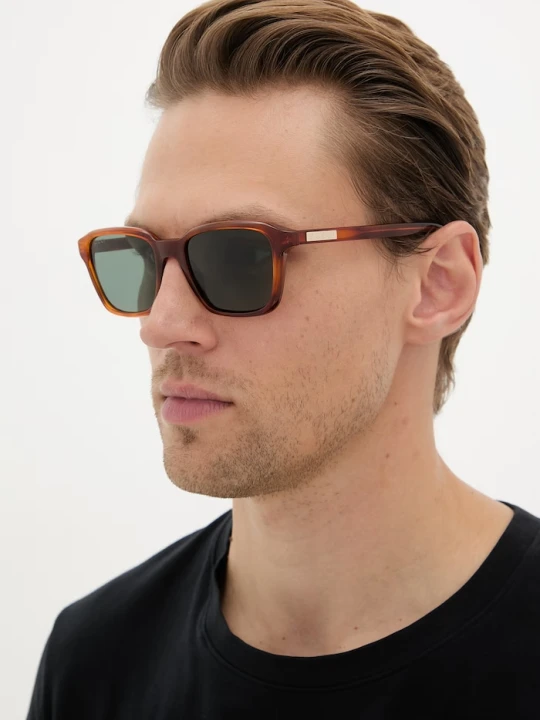 Zdjęcie produktu Gucci okulary przeciwsłoneczne kwadratowe męskie pomarańczowy