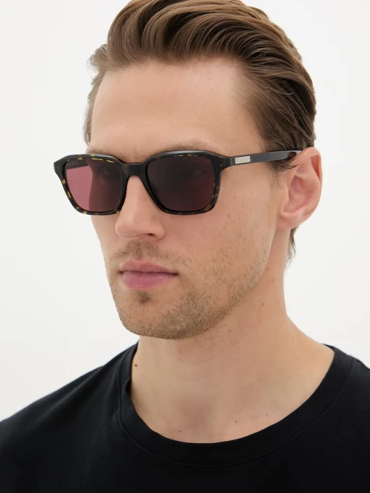 Zdjęcie produktu Gucci okulary przeciwsłoneczne kwadratowe męskie czarny