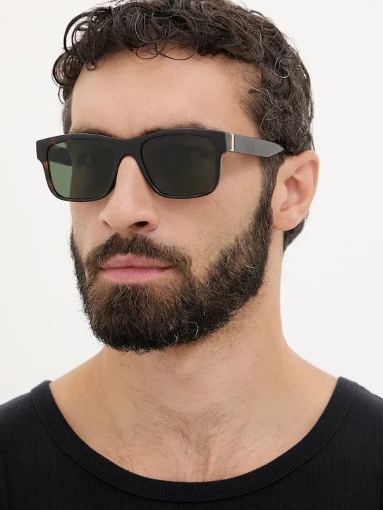 Zdjęcie produktu Gucci okulary przeciwsłoneczne kwadratowe męskie brązowy