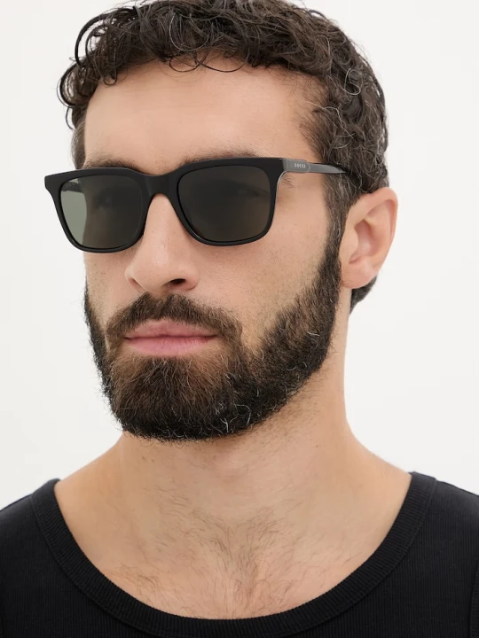 Zdjęcie produktu Gucci okulary przeciwsłoneczne kwadratowe męskie czarny