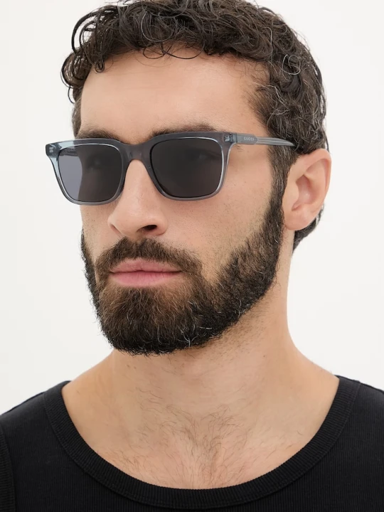 Zdjęcie produktu Gucci okulary przeciwsłoneczne kwadratowe męskie niebieski
