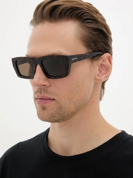Zdjęcie produktu Gucci okulary przeciwsłoneczne męskie brązowy