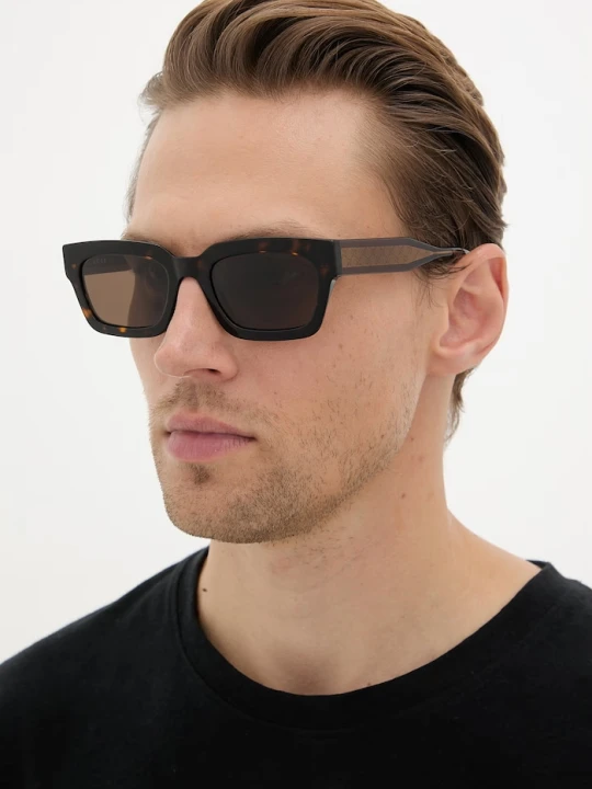 Zdjęcie produktu Gucci okulary przeciwsłoneczne męskie brązowy
