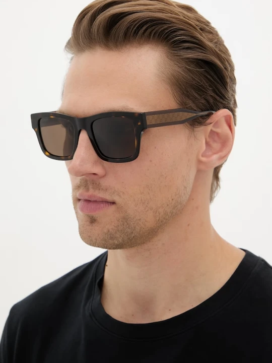 Zdjęcie produktu Gucci okulary przeciwsłoneczne męskie brązowy