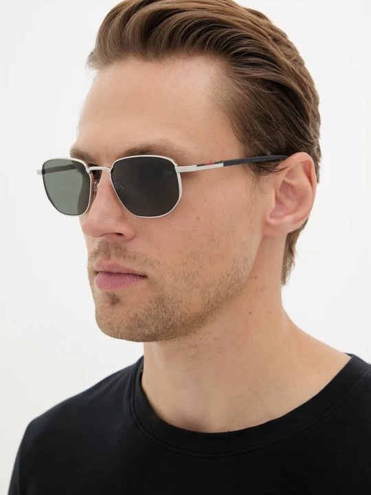 Zdjęcie produktu Gucci okulary przeciwsłoneczne męskie srebrny