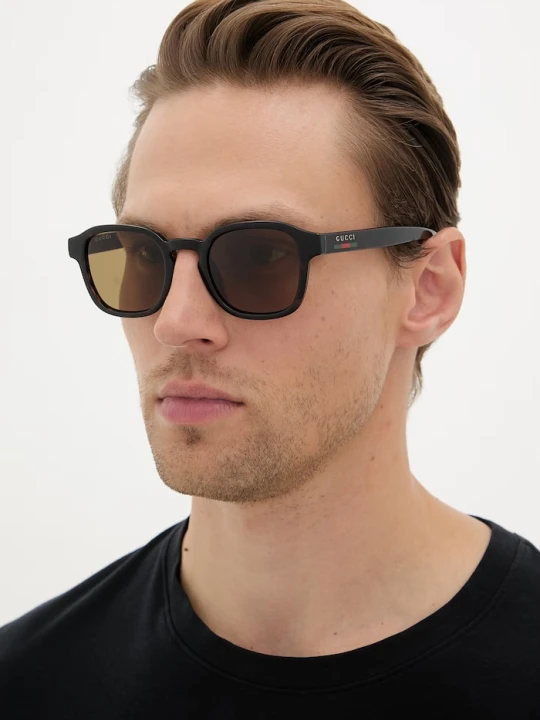 Zdjęcie produktu Gucci okulary przeciwsłoneczne męskie brązowy