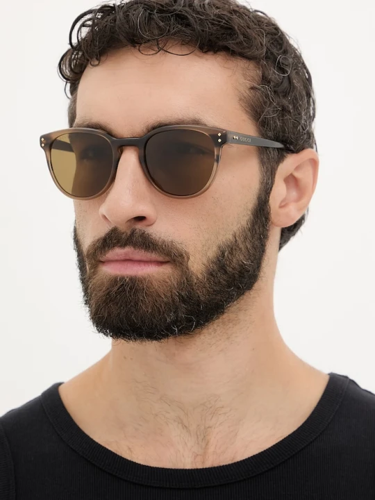 Zdjęcie produktu Gucci okulary przeciwsłoneczne męskie brązowy
