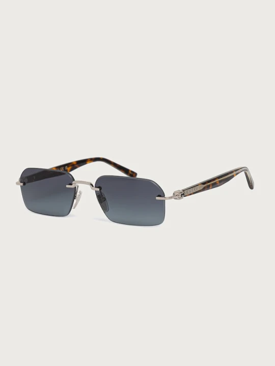 Zdjęcie produktu Gucci okulary przeciwsłoneczne męskie srebrny
