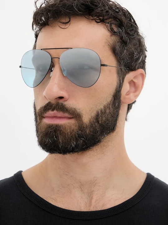 Zdjęcie produktu Gucci okulary przeciwsłoneczne pilotki męskie czarny