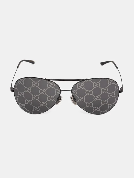 Zdjęcie produktu Gucci okulary przeciwsłoneczne pilotki męskie czarny