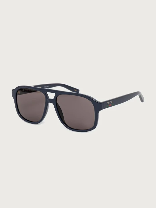 Zdjęcie produktu Gucci okulary przeciwsłoneczne pilotki męskie granatowy