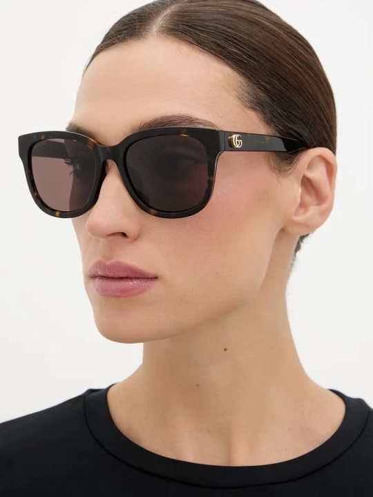 Zdjęcie produktu Gucci okulary przeciwsłoneczne wayfarer damskie brązowy