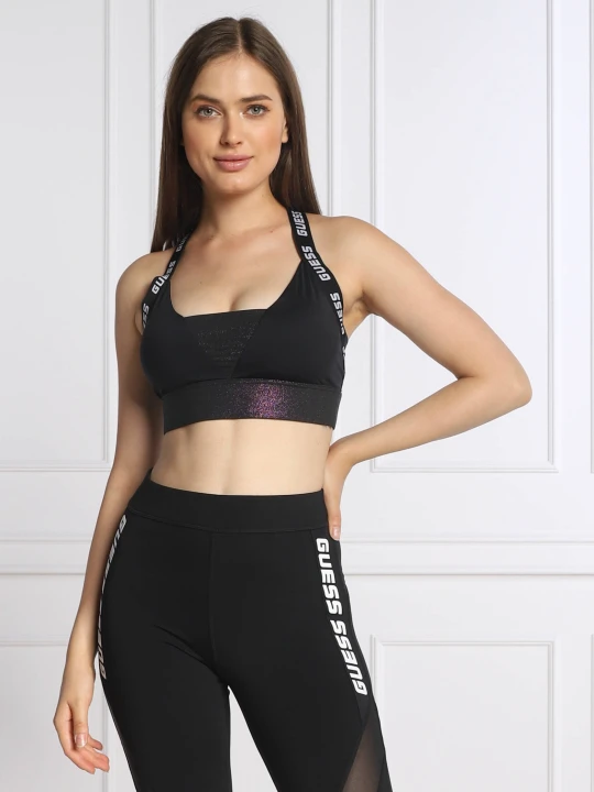 Zdjęcie produktu GUESS ACTIVE Biustonosz CHERRY czarny