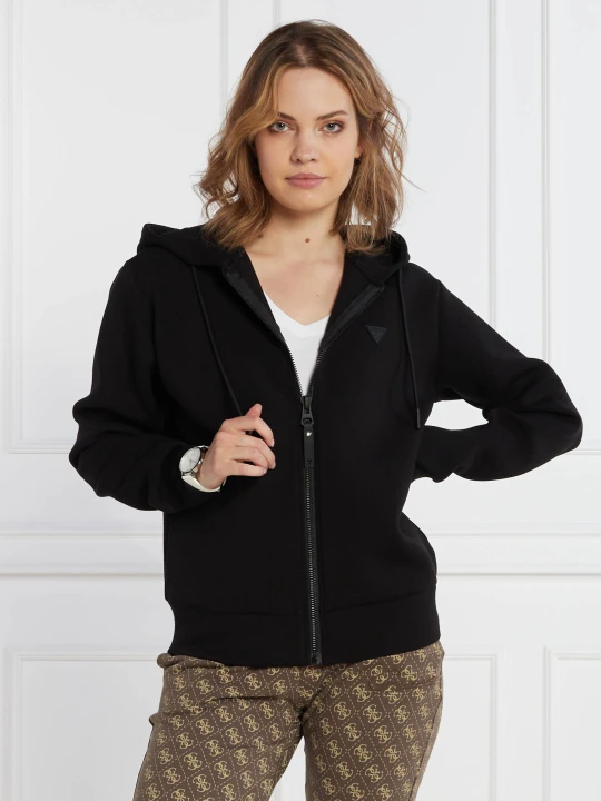 Zdjęcie produktu GUESS ACTIVE Bluza ALLIE SCUBA HOODIE ZIP | Regular Fit czarny