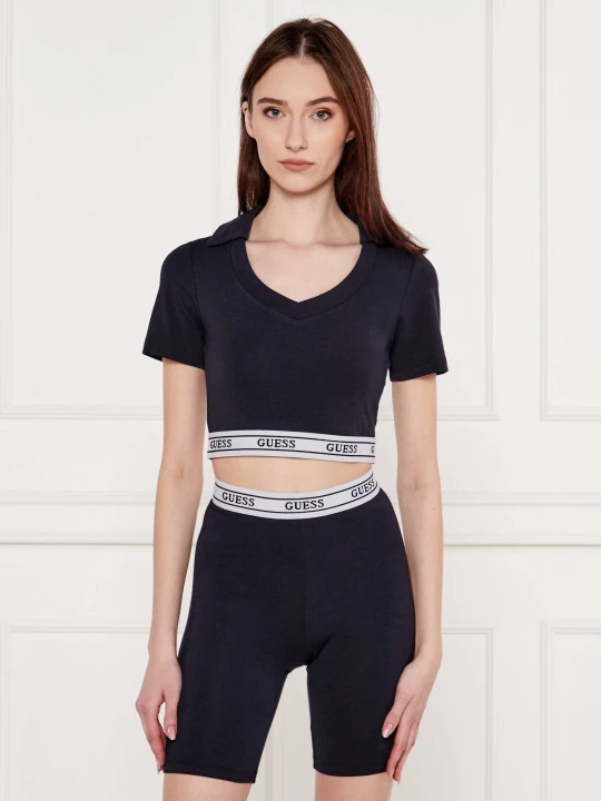 Zdjęcie produktu GUESS ACTIVE Bluzka NEW ALINE | Cropped Fit granatowy