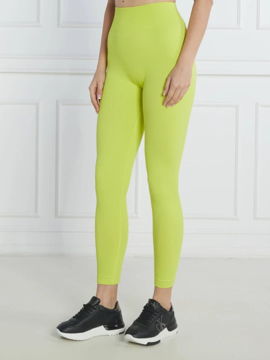 Zdjęcie produktu GUESS ACTIVE Legginsy RIB SEAMLESS | Slim Fit żółty