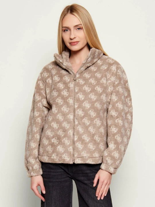 Zdjęcie produktu GUESS ACTIVE Polarowa bluza LOUISE | Regular Fit beżowy