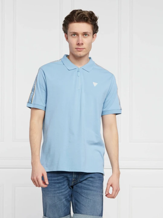 Zdjęcie produktu GUESS ACTIVE Polo EDMUND | Regular Fit | pique błękitny
