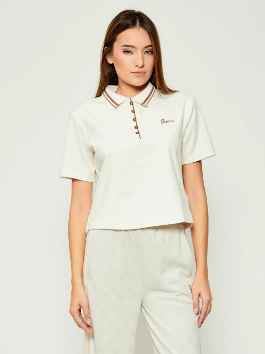 Zdjęcie produktu GUESS ACTIVE Polo FABIA | Relaxed fit ecru