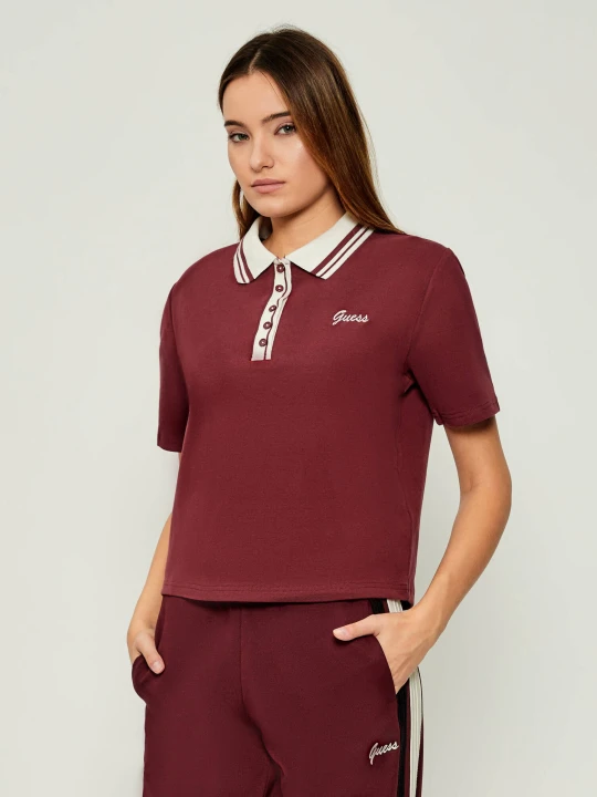 Zdjęcie produktu GUESS ACTIVE Polo FABIA | Relaxed fit bordowy