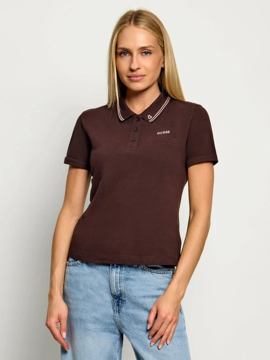 Zdjęcie produktu GUESS ACTIVE Polo Fausta | Slim Fit brązowy