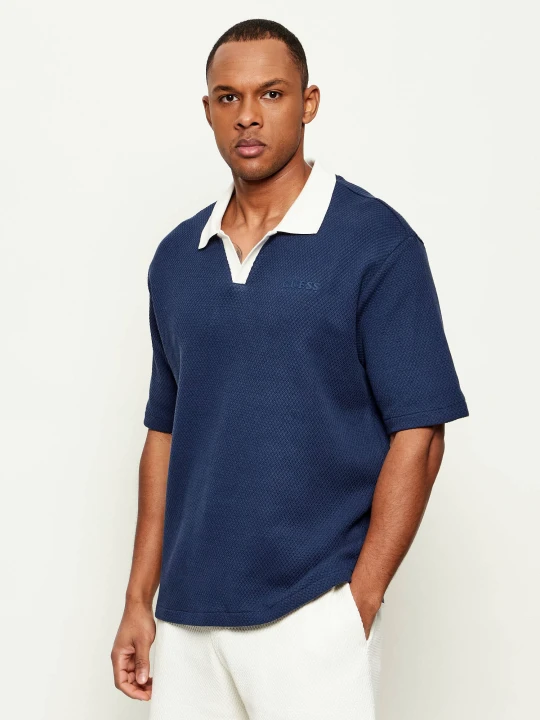 Zdjęcie produktu GUESS ACTIVE Polo JHONNY | Loose fit granatowy