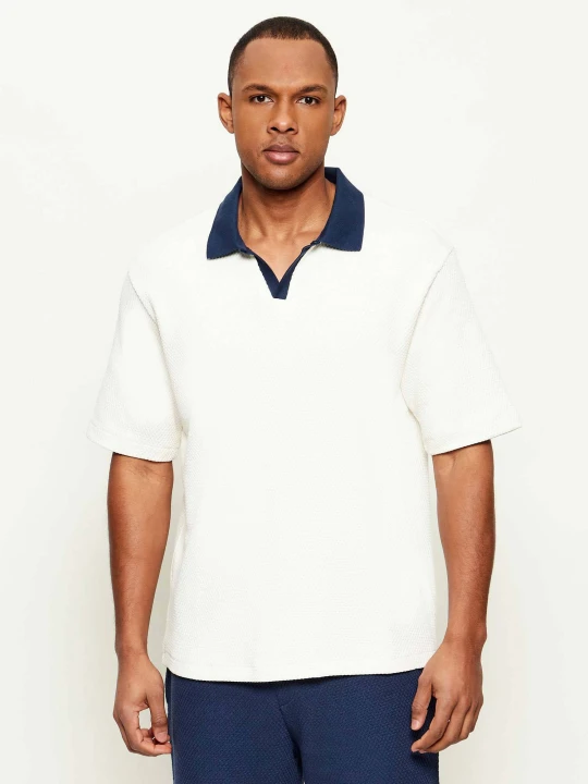 Zdjęcie produktu GUESS ACTIVE Polo JHONNY | Loose fit ecru