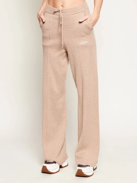 Zdjęcie produktu GUESS ACTIVE Spodnie dzianinowe URSULA | Relaxed fit beżowy