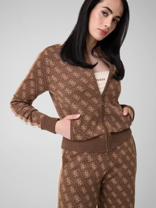 Zdjęcie produktu GUESS ACTIVE Sweter Aneira | Regular Fit | z dodatkiem wełny brązowy