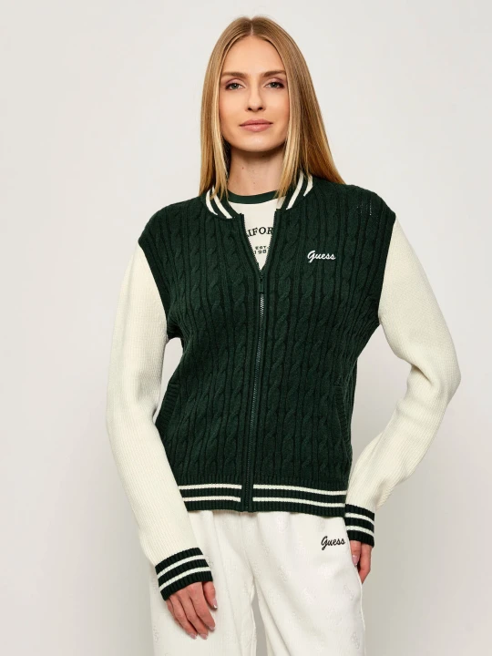 Zdjęcie produktu GUESS ACTIVE Sweter LAVINIA | Regular Fit butelkowa zieleń