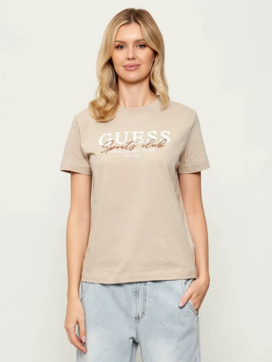 Zdjęcie produktu GUESS ACTIVE T-shirt ARTEMISIA | Slim Fit beżowy