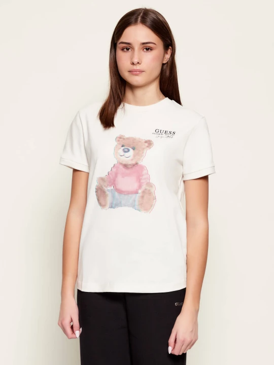 Zdjęcie produktu GUESS ACTIVE T-shirt CARLA | Regular Fit ecru