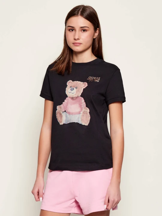 Zdjęcie produktu GUESS ACTIVE T-shirt CARLA | Regular Fit czarny